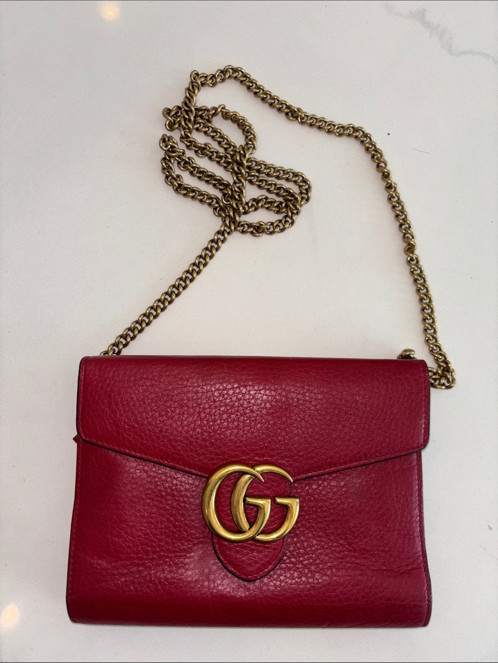 Gucci Calfskin Matelasse GG Marmont Crossbody